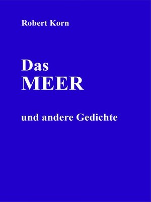cover image of Das Meer